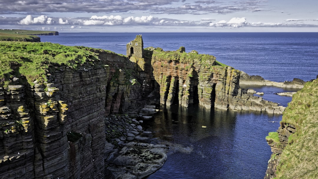 Bucholie Castle, near Freswick, northeast Caithness