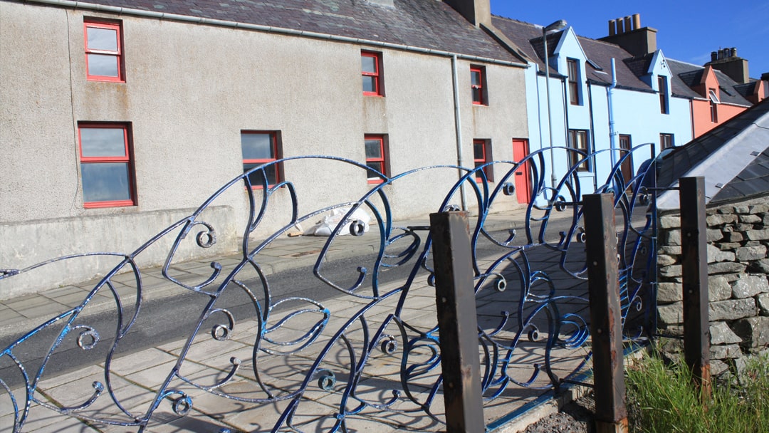 Fish Fence on New Street road, Scalloway
