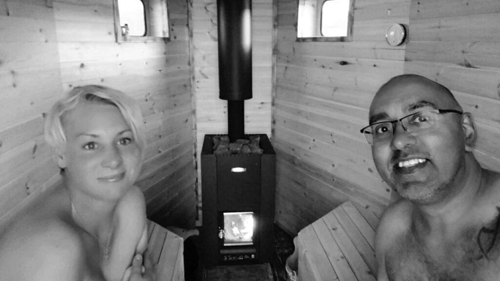 Judy and Marty, owners of Sauna Wanna