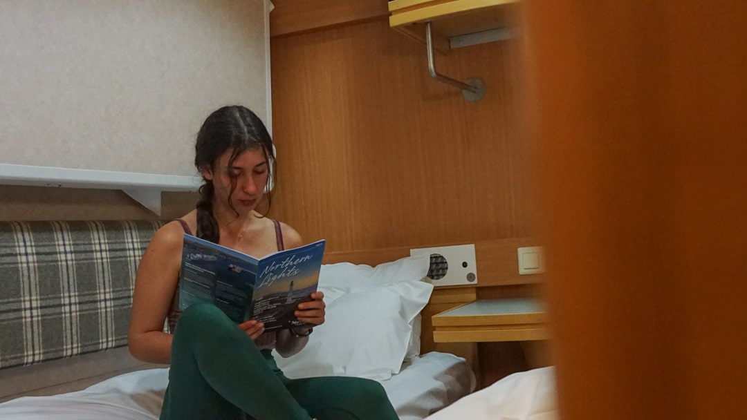 My cabin for the night on board the ferry