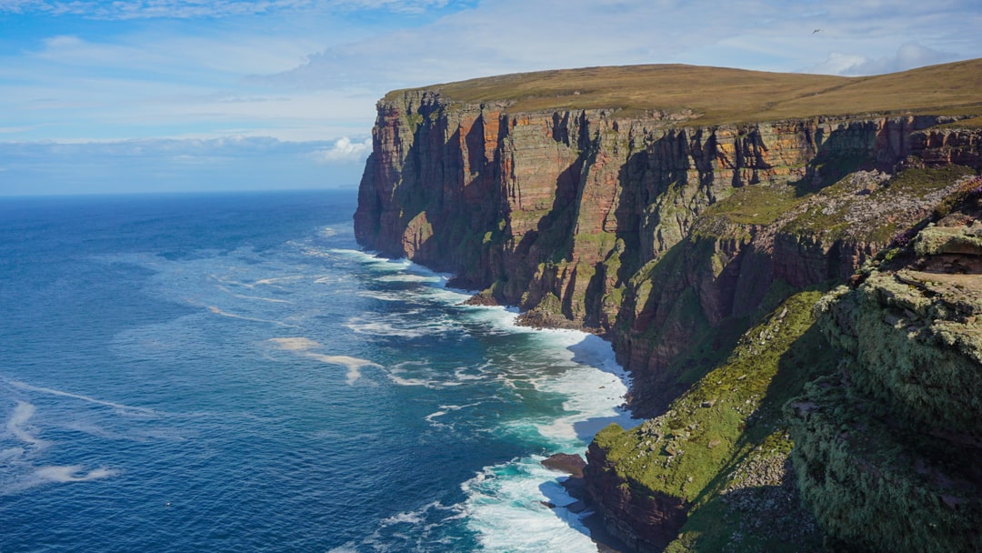 Spectacular views from the Old Man of Hoy towards St Johns Head