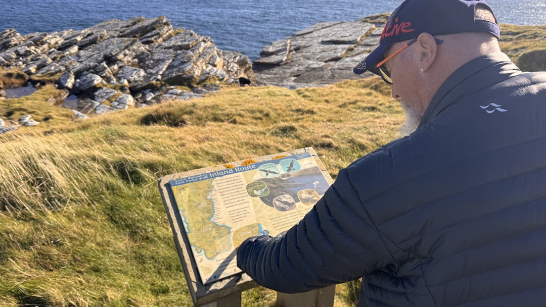 Information board for walks