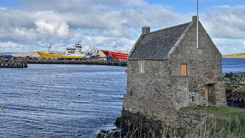 The Whalsay Hanseatic Booth exterior