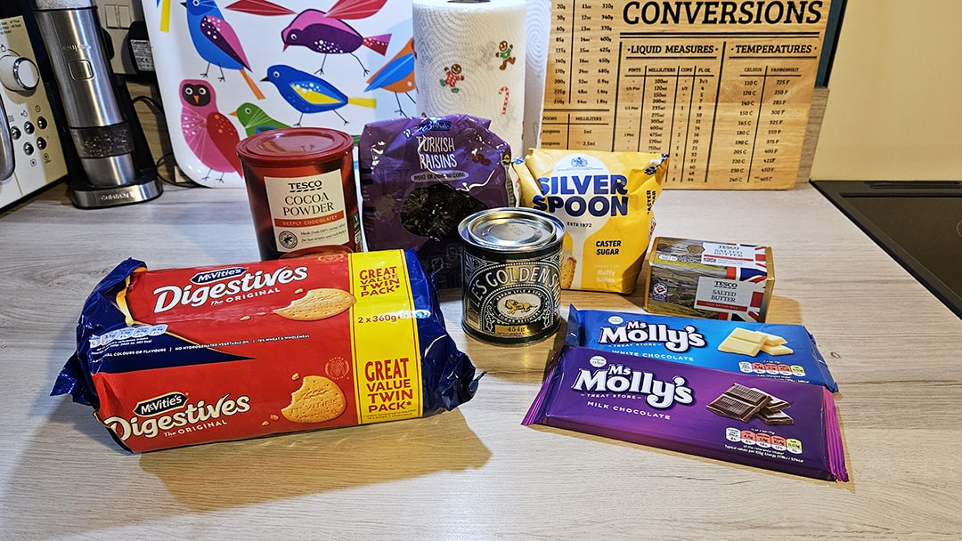 Ingredients to make Hoswick Tiffin