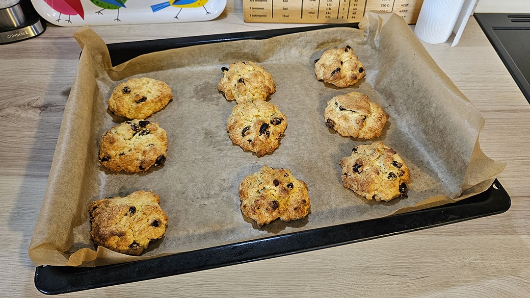 The freshly baked Rock Buns