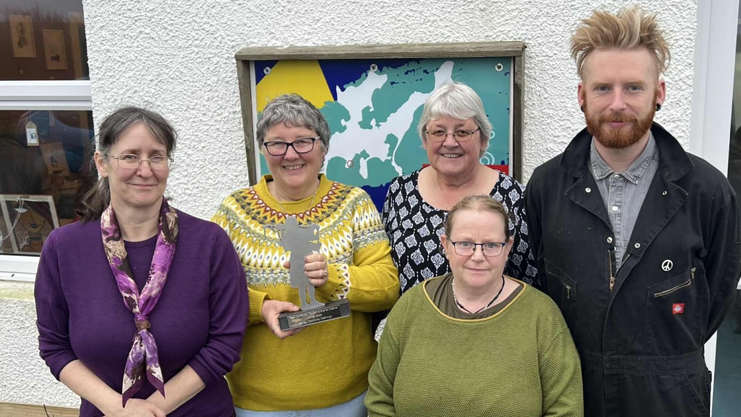 Winners of the Best Community Tourism and Events Initiative Award at the Highlands and Islands Thistle Awards