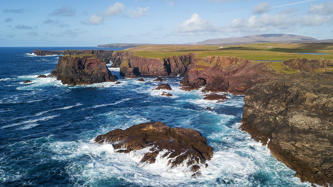 Impressive coastal scenery at Eshaness