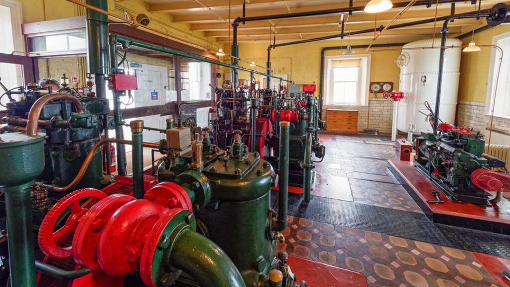 Inside the Kinnaird Lighthouse Engine House
