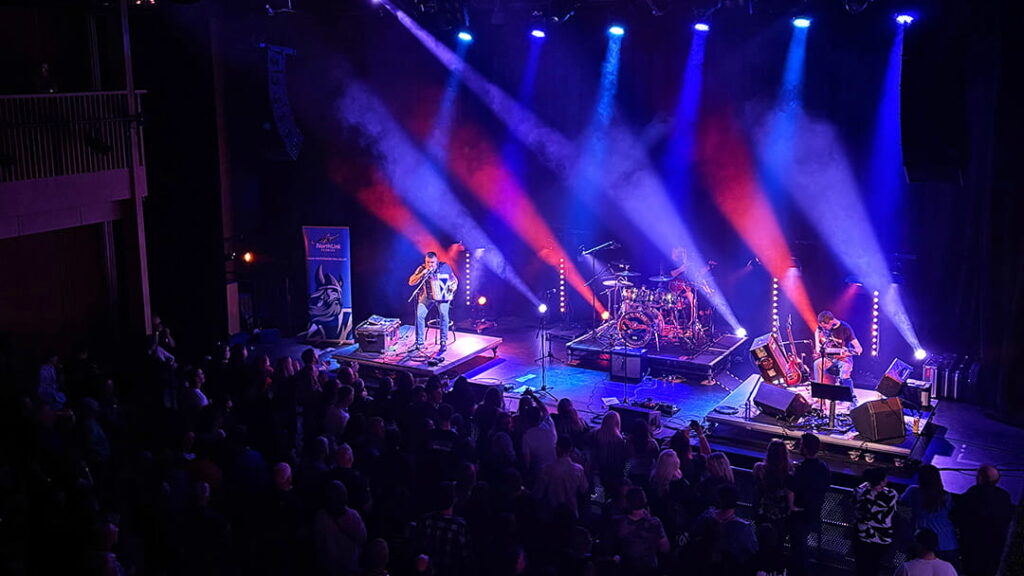 Peat & Diesel concert held at the Mareel in Lerwick, Shetland