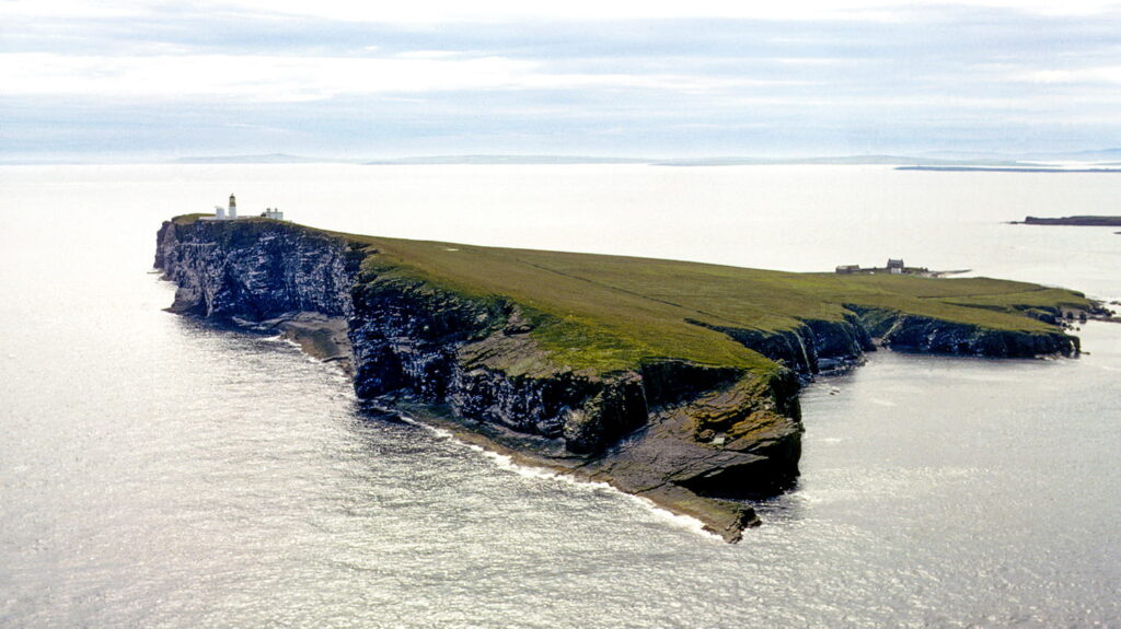 The uninhabited island of Copinsay