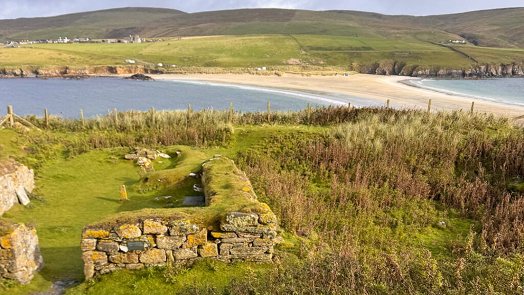 St Ninian's Chapel overlooking the beach