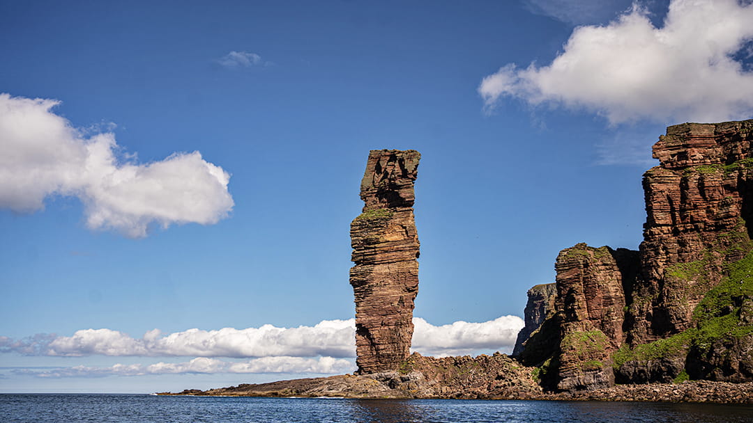 A side view of the Old Man of Hoy