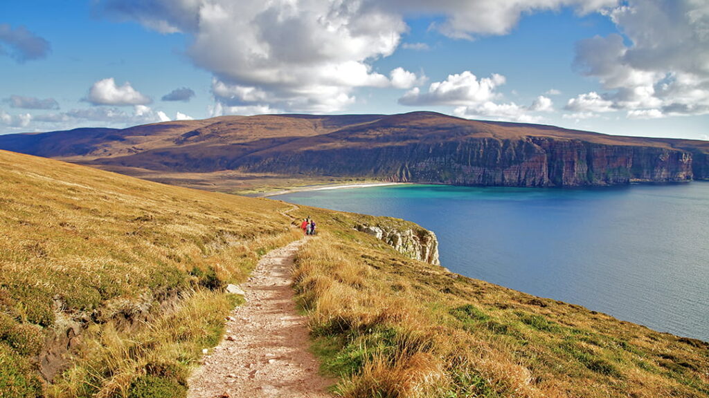 The path leading to the Old Man of Hoy from Rackwick Bay