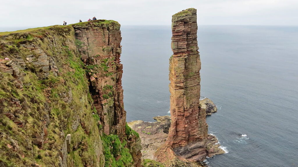 The Old Man of Hoy is a tall sea stack in Orkney