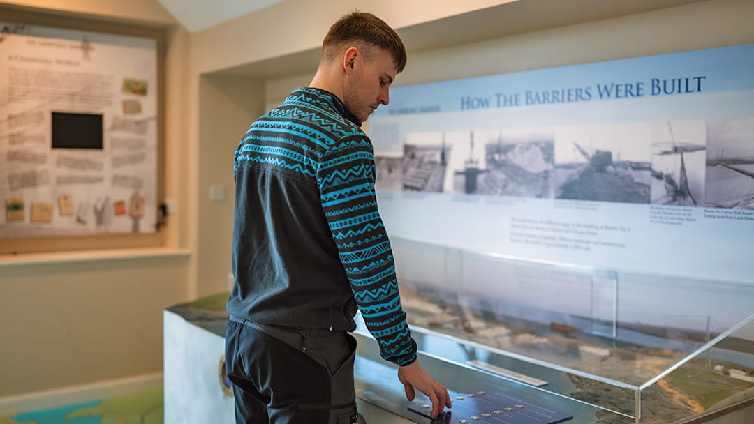 Wartime displays in the Orkney Fossil and Heritage Centre