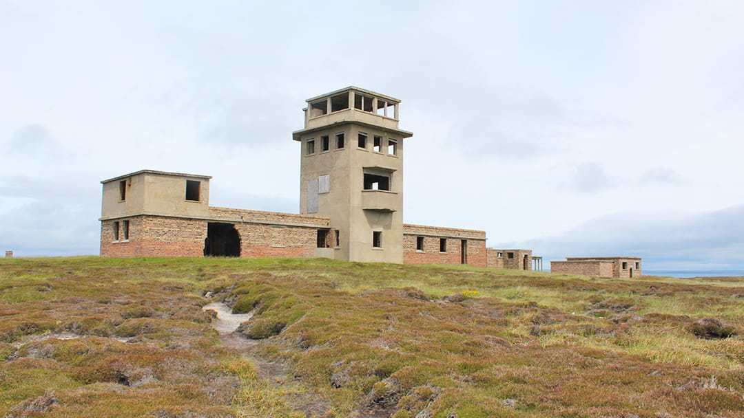The commanding Port War Signal Station on Flotta
