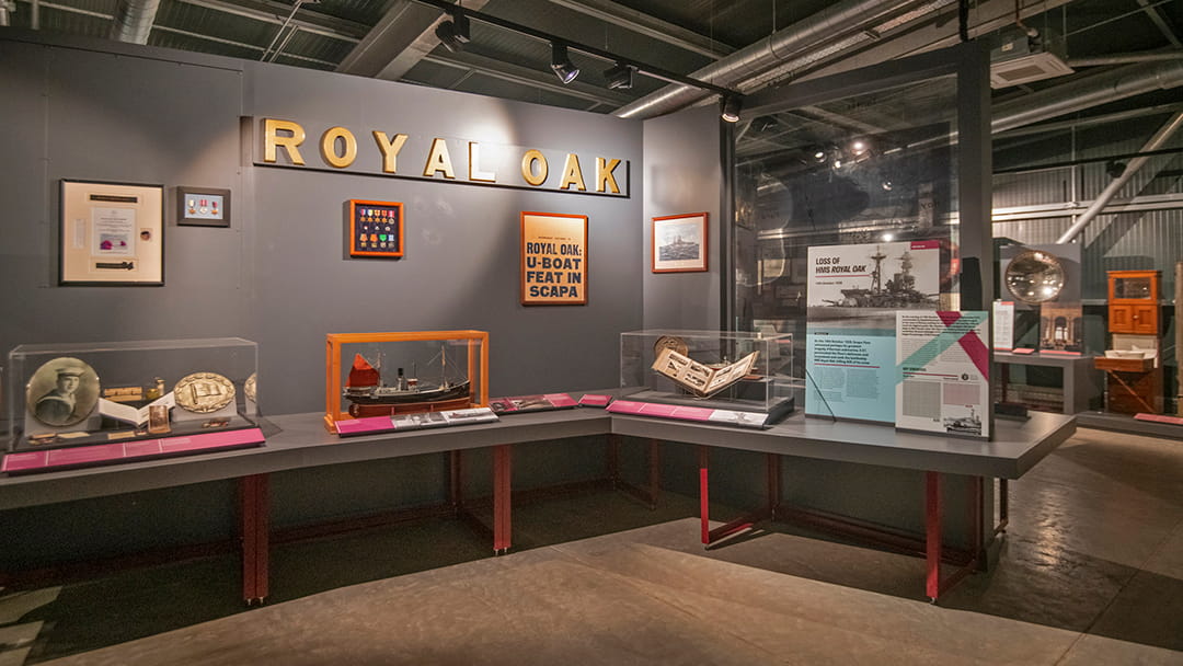 Inside Scapa Flow Museum on Hoy