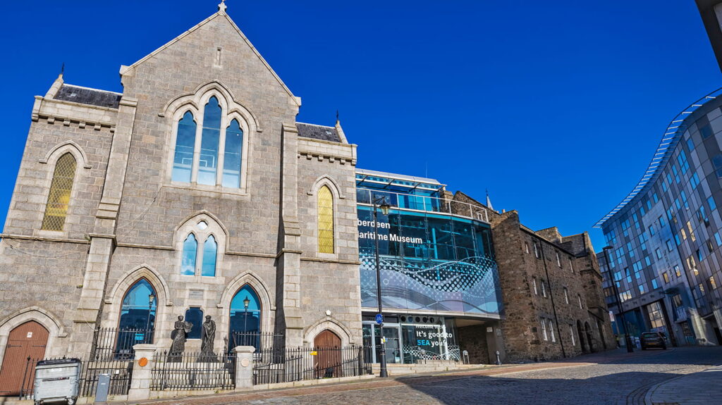 Outside the Aberdeen Maritime Museum