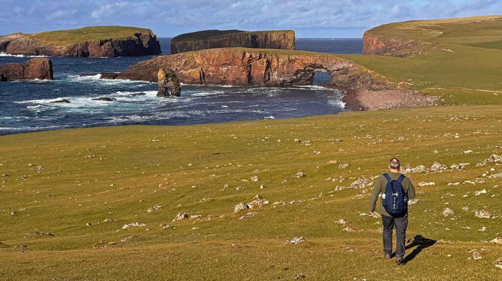 Hiking on Papa Stour in Shetland
