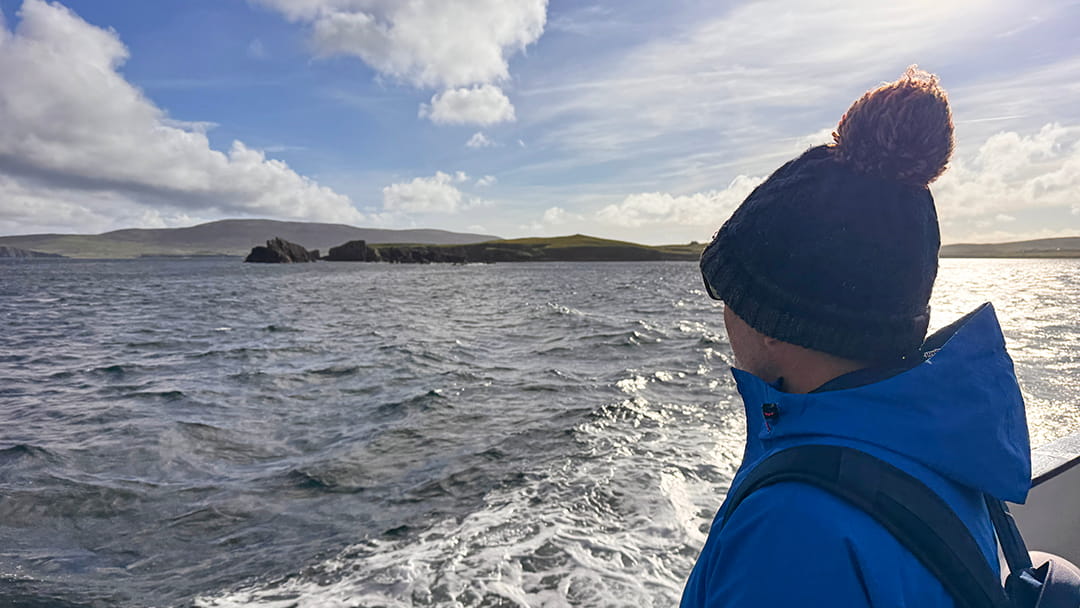 Taking the ferry across to Papa Stour