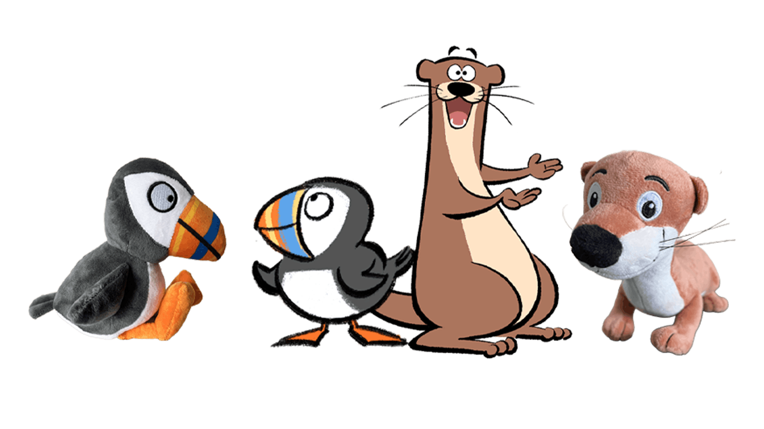 Olander the Otter and Tam the Puffin