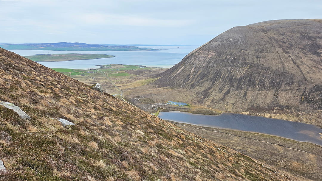 Climbing the Cuilags in Hoy