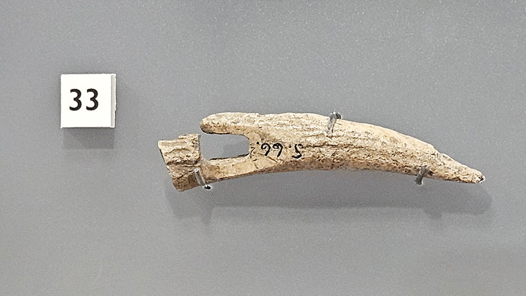Horse's bridle piece found at Borwick