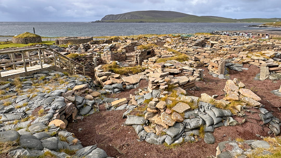 Like Jarlshof, Scatness is a multi-period site