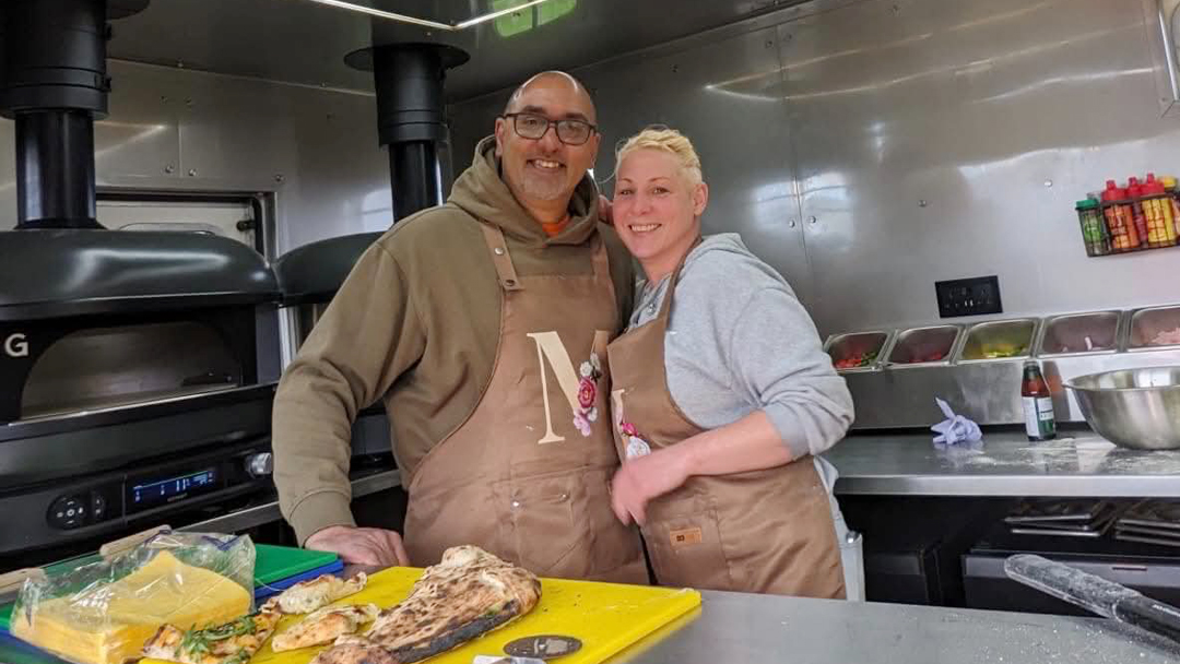 The faces behind Wanna Pizza - Marty and Judy