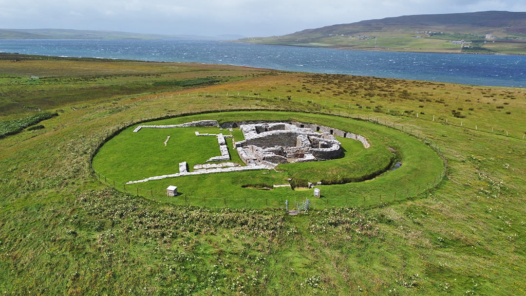Cubbie Roo's Castle in Wyre from the air