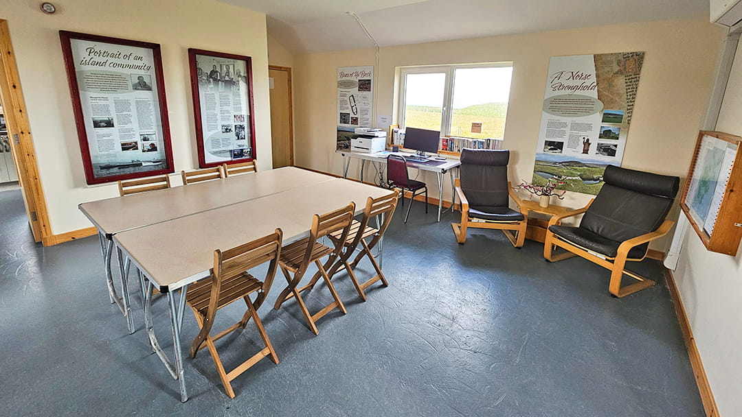 Inside the Wyre community centre