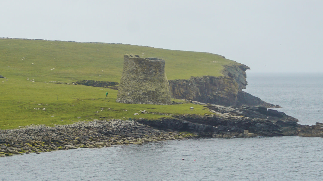Mousa Broch in the distance
