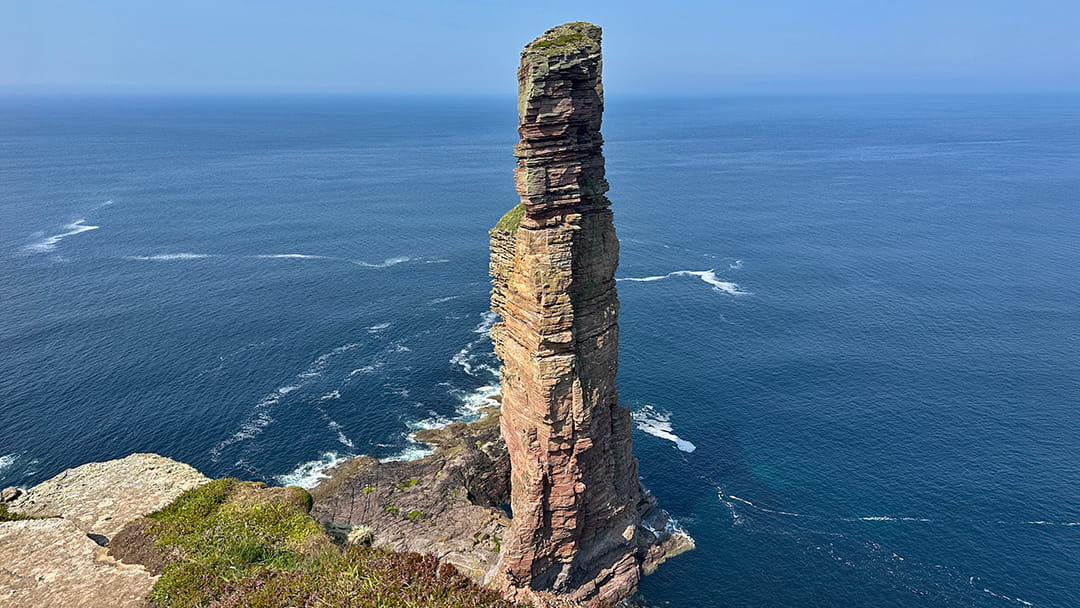 The Old Man of Hoy as seen from the viewing platform