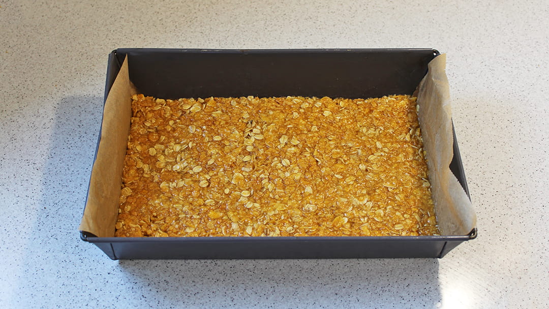 The Sunshine Squares, ready to go in the oven