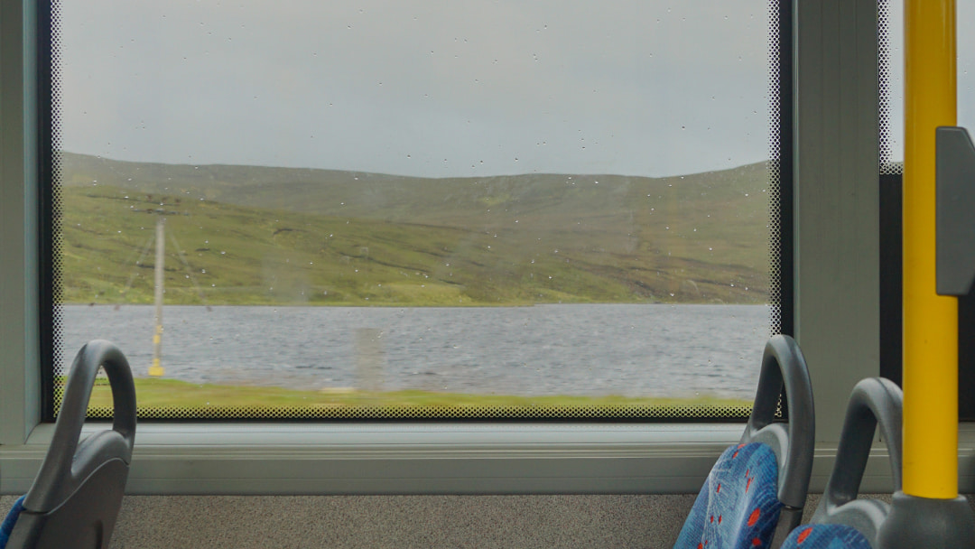 Travelling on a bus in Shetland