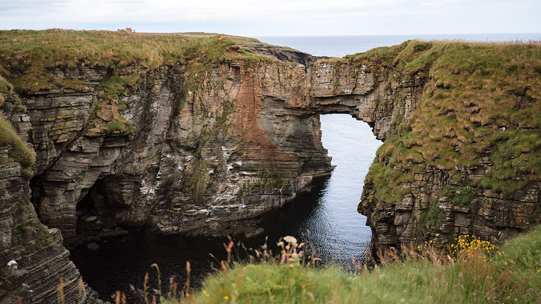 The Vat of Kirbuster arch in Stronsay