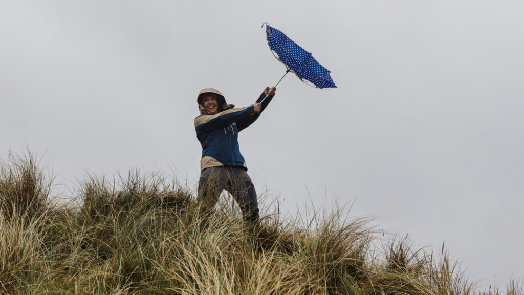 Umbrellas in Shetland