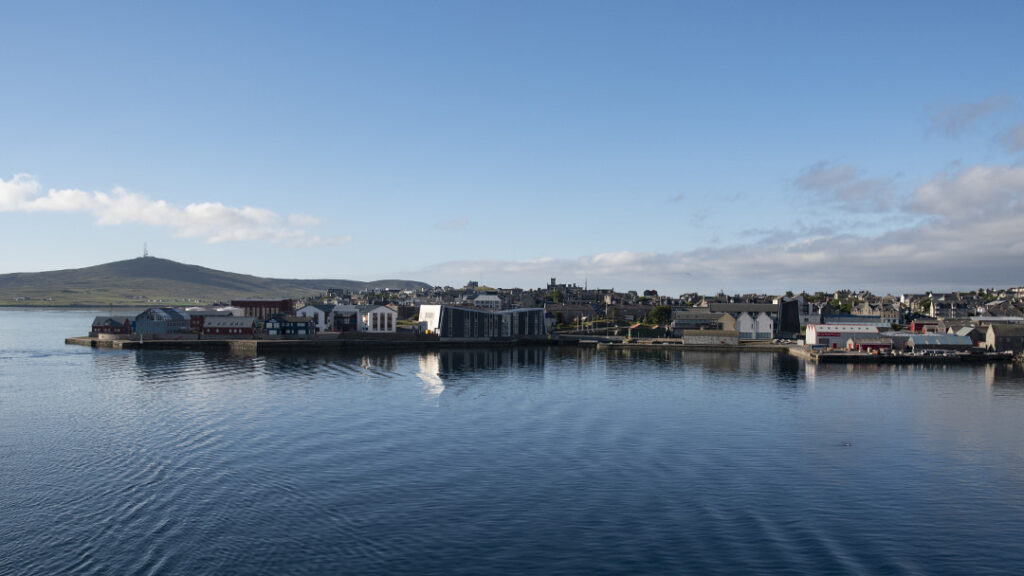 Sailing into Lerwick