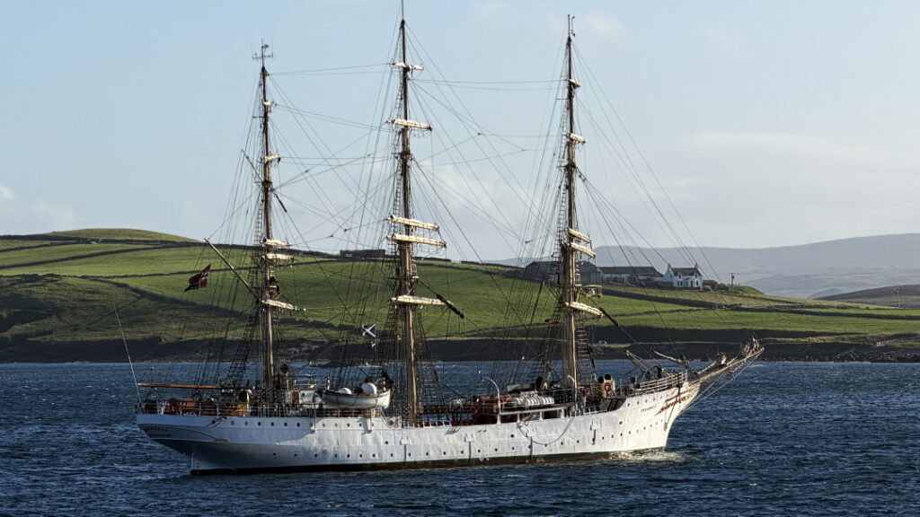 Tallships often call into Lerwick in Shetland